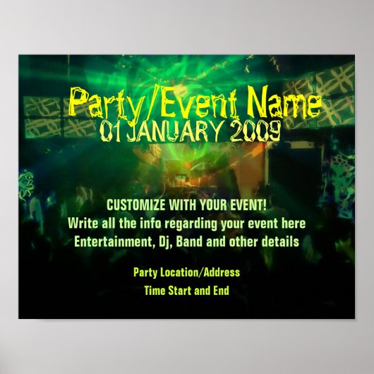 Feestposter #004 Poster (Voorkant)