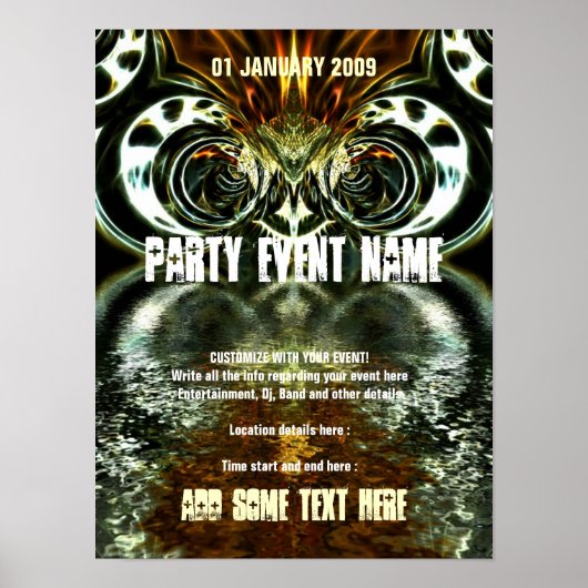 Feestposter #009 Poster (Voorkant)