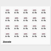FEESTPOTEN RONDE STICKER (Vel)