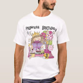 Feestprinses 3e verjaardag Tshirts en geschenken (Voorkant)