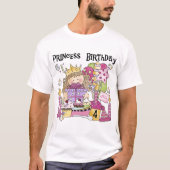 Feestprinses 4e Verjaardag Tshirts en geschenken (Voorkant)
