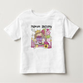 Feestprinses 4e Verjaardag Tshirts en geschenken (Voorkant)