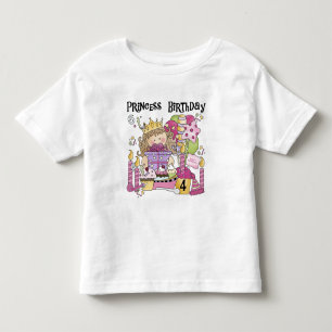 Feestprinses 4e Verjaardag Tshirts en geschenken