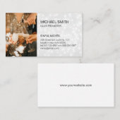 feestpromotor | clubeigenaar | evenementenplanner visitekaartje (Voorkant / Achterkant)