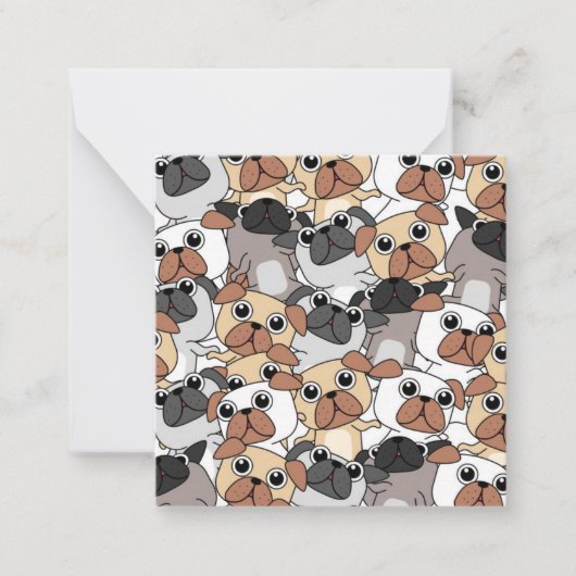 Feestpuggen Notitiekaartje (Voorkant)