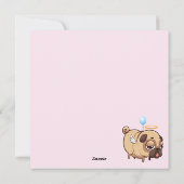 Feestpugs Feestdagenkaart (Achterkant)