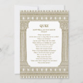 Feestquiz Toga Kaart (Voorkant)