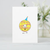 feestring, leuk thema cookie bedankkaart (Staand voorkant)
