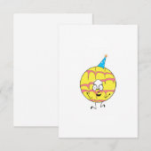 feestring, leuk thema cookie bedankkaart (Voorkant / Achterkant)