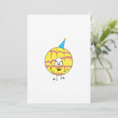 feestring, leuk thema cookie kaart (Staand voorkant)