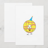 feestring, leuk thema cookie kaart (Voorkant / Achterkant)
