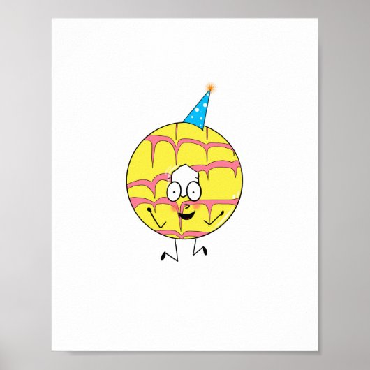 feestring, leuk thema cookie poster (Voorkant)