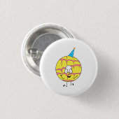 feestring, leuk thema cookie ronde button 3,2 cm (Voorkant /achterkant)