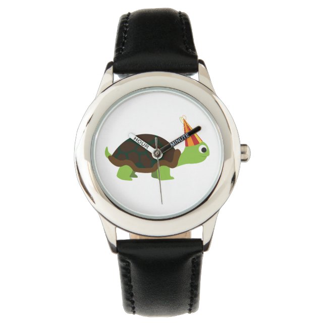 feestschildpad horloge (Voorkant)