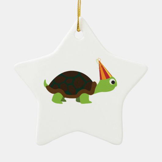 feestschildpad keramisch ornament (Voorkant)