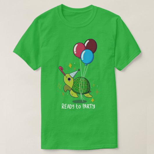 feestschildpad t-shirt (Design voorkant)
