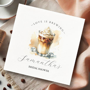 Feestservet Decoratie Koffie Thema Bruids Bruiloft Servet