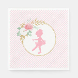 Feestservetjes voor kleine ballerina verjaardag servet