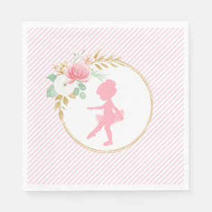 Feestservetjes voor kleine ballerina verjaardag servet