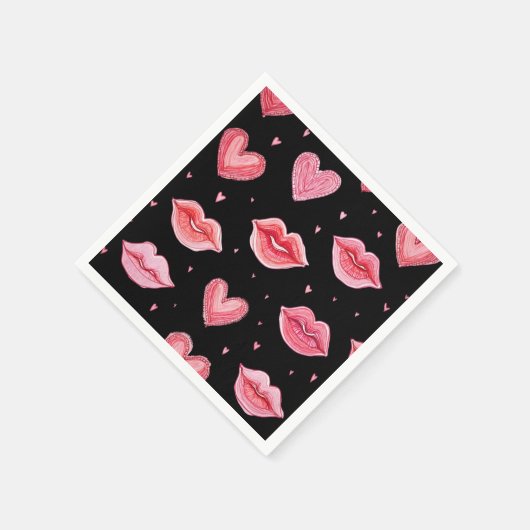 Feestservetten Happy Valentine's Day Servet (Hoek)