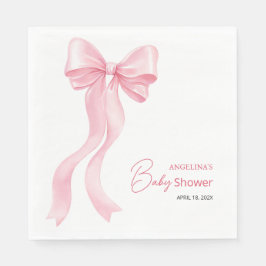 Feestservetten voor baby shower met leuke strik. servet