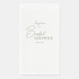 Feestservetten voor een pastelkleuren bruidsdouche servet