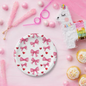 Feestservies Hartjes Papieren Bord (Feest)