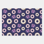 Feestset Mokaal Zoete Donuts Inpakpapier Vel (Voorkant)