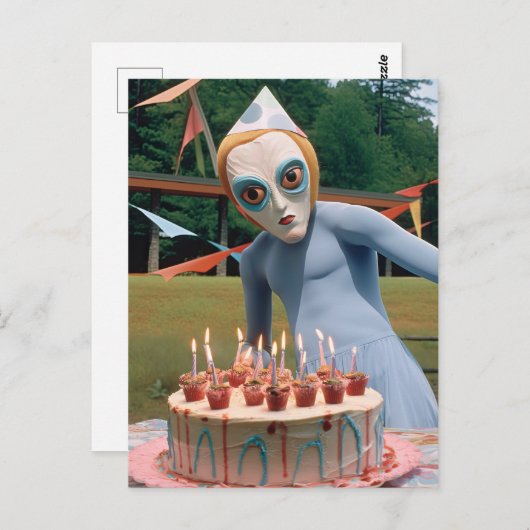 Feestsonde, Raar & Grappig Briefkaart (Voorkant / Achterkant)