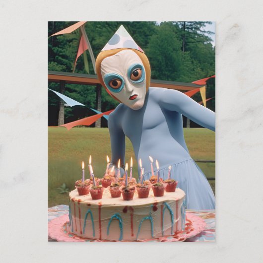 Feestsonde, Raar & Grappig Briefkaart (Voorkant)