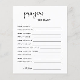 Feestspel | Gebed voor baby