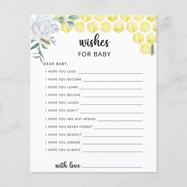 Feestspel | wensen voor baby (Voorkant)