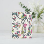 feestspoodsen met flauwekul briefkaart (Staand voorkant)