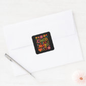 Feeststemming Cinco de Mayo – Vier het Mexicaans f Vierkante Sticker (Envelop)