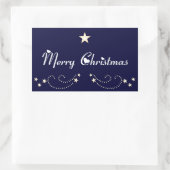 Feeststergrens Rechthoekige Sticker (Tas)