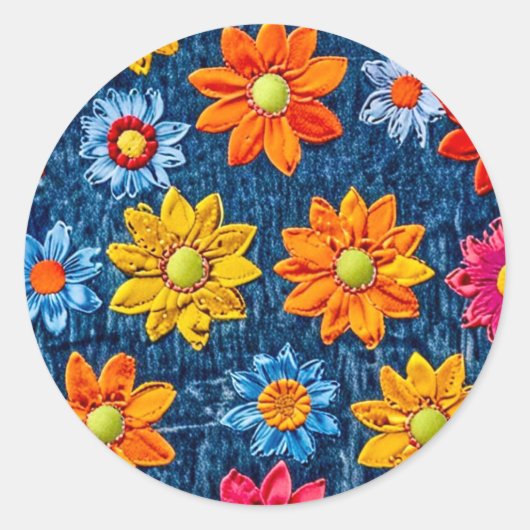 Feeststicker voor kinderfeestje ronde sticker (Voorkant)