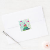 Feeststickers Vierkante Sticker (Envelop)