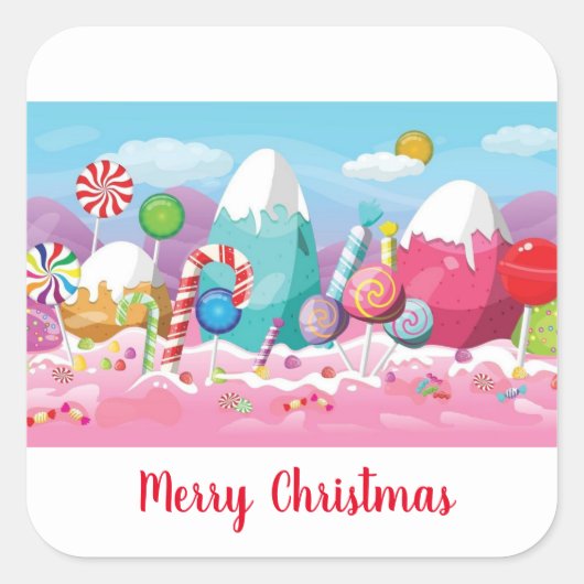 Feeststickers Vierkante Sticker (Voorkant)