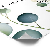 Feesttaxi's drinken en rijden geen eucalyptus poster (Hoek)