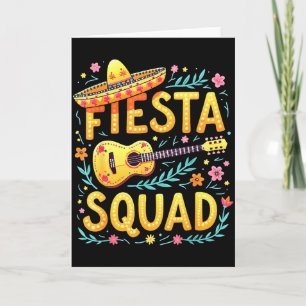 Feestteam bij elkaar passende cinco de mayo Mexica Kaart