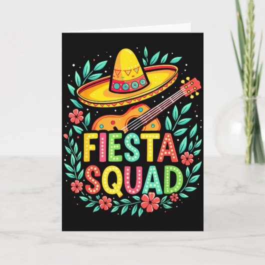 Feestteam bijpassende cinco de mayo Mexicaans fees Kaart (Voorkant)