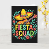 Feestteam bijpassende cinco de mayo Mexicaans fees Kaart (Gele Bloem)