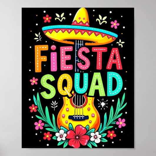 Feestteam bijpassende cinco de mayo Mexicaanse fee Poster (Voorkant)