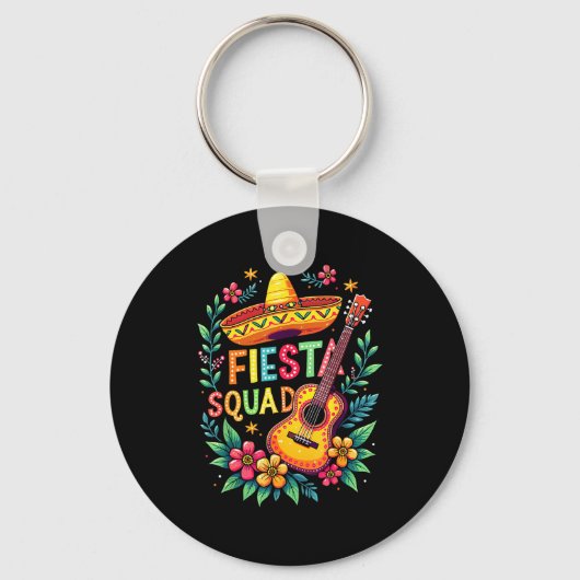 Feestteam bijpassende cinco de mayo Mexicaanse fee Sleutelhanger (Voorkant)