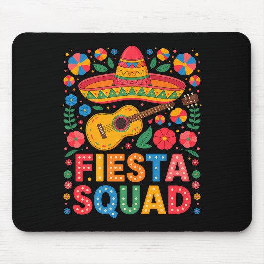 Feestteam Cinco De Mayo Laat Ons Feest Mexicaanse  Muismat (Voorkant)