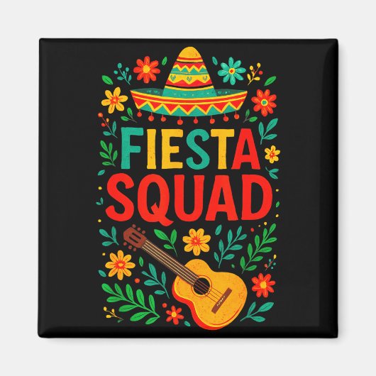 Feestteam - cinco mayo Mexicaans feest Feestteam Magneet (Voorkant)