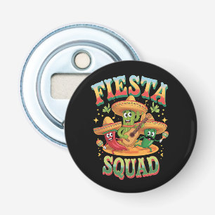 Feestteam Grappig Cinco De Mayo Mexicaans Feest Button Flesopener