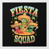Feestteam Grappig Cinco De Mayo Mexicaans Feest Raamsticker (Vel)