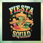 Feestteam Grappig Cinco De Mayo Mexicaans Feest Raamsticker (Vel 3)