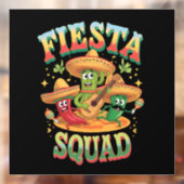 Feestteam Grappig Cinco De Mayo Mexicaans Feest Raamsticker (Vel 2)